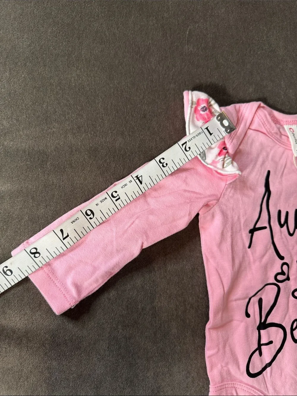 PatPat Pink Floral 'Auntie is My Bestie' Baby 3-Piece Outfit 0-3 months NEW